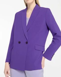 Galeries Lafayette Vestes, Blousons|Veste blazer Rune double boutonnage violette