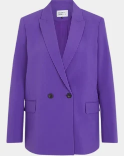Galeries Lafayette Vestes, Blousons|Veste blazer Rune double boutonnage violette