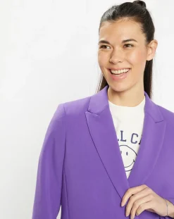 Galeries Lafayette Vestes, Blousons|Veste blazer Rune double boutonnage violette