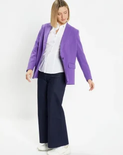 Galeries Lafayette Vestes, Blousons|Veste blazer Rune double boutonnage violette
