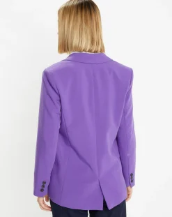 Galeries Lafayette Vestes, Blousons|Veste blazer Rune double boutonnage violette