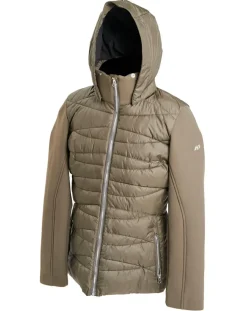 Duvillard Manteaux|Veste Brenva bi-matière kaki foncé