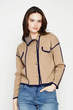 C&Jo Vestes, Blousons|Veste col montant camel