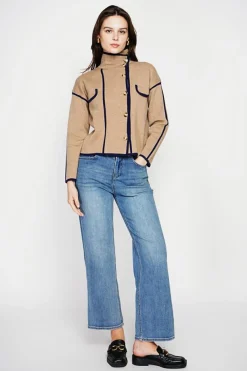 C&Jo Vestes, Blousons|Veste col montant camel