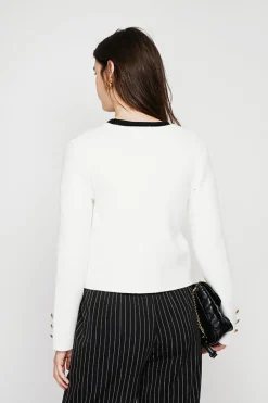 C&Jo Vestes, Blousons|Veste courte boutonnée naturelle