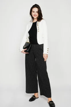 C&Jo Vestes, Blousons|Veste courte boutonnée naturelle