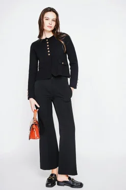 C&Jo Vestes, Blousons|Veste courte boutonnée noire