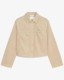 Marc O'Polo Vestes, Blousons|Veste courtes en Velours côtelé beige