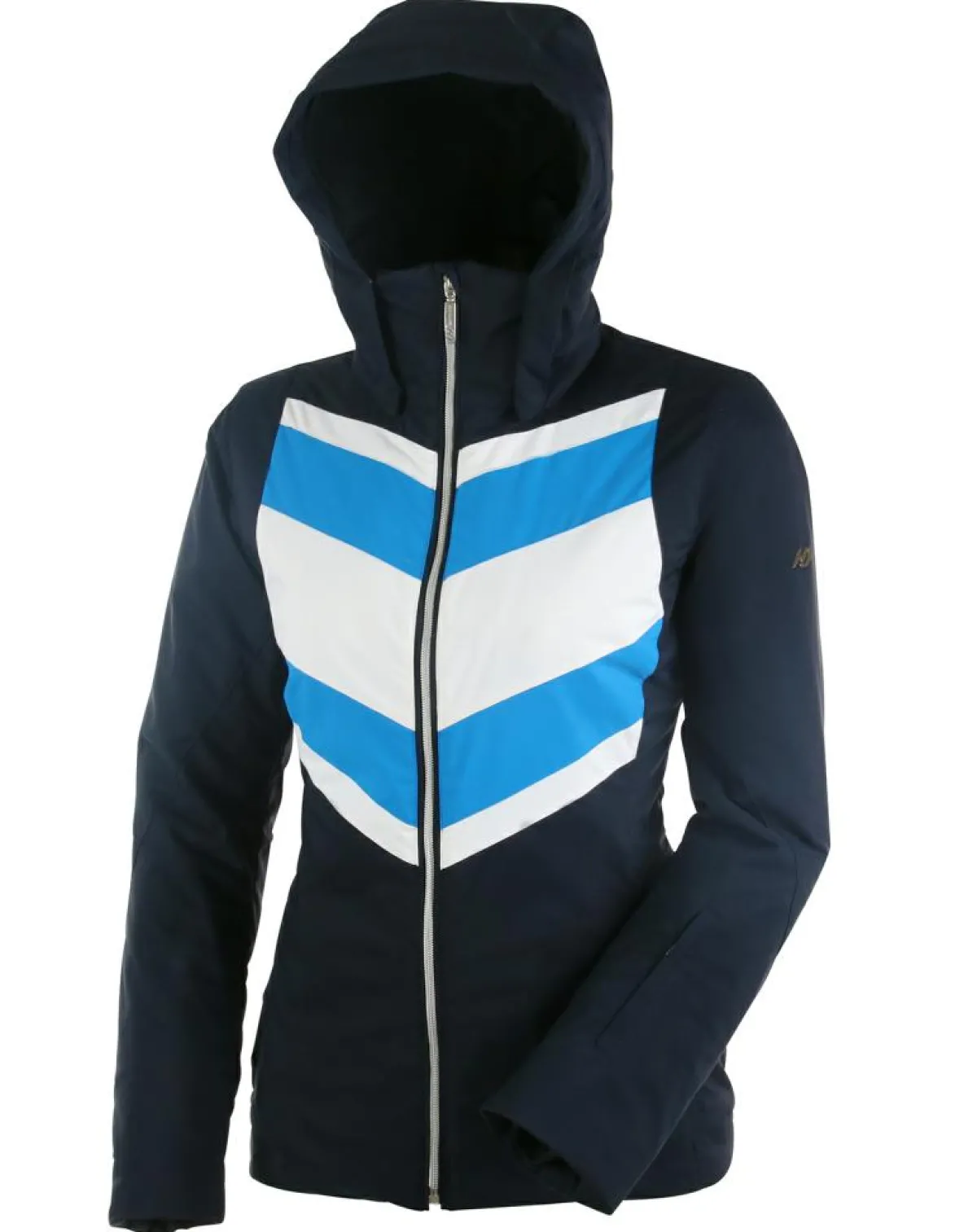 Duvillard Manteaux|Veste de ski Dufour marine/blanc