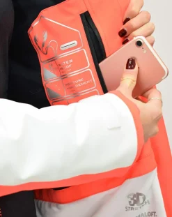 Degré 7 Manteaux|Veste de Ski Loriaz blanc/orange