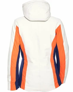 Duvillard Manteaux|Veste de ski Sella écru/orange