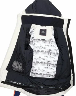 Duvillard Manteaux|Veste de ski Sella écru/orange