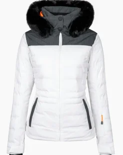 Degré 7 Manteaux|Veste de ski Traqui blanche