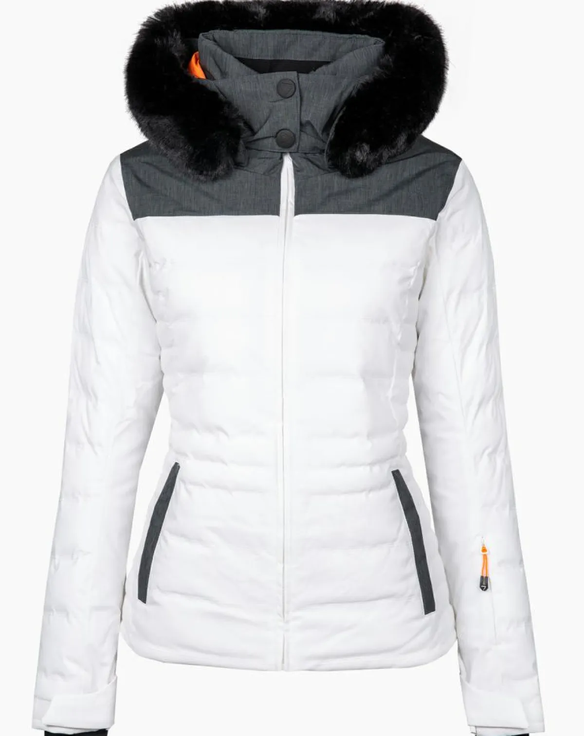 Degré 7 Manteaux|Veste de ski Traqui blanche