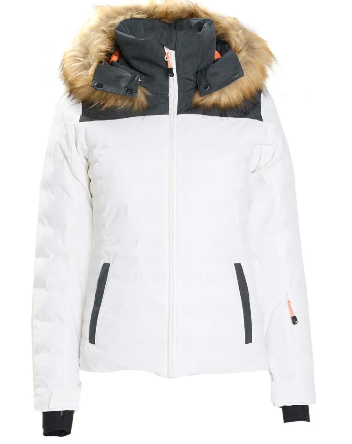 Degré 7 Manteaux|Veste de ski Traqui blanche