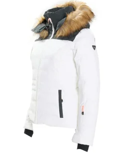 Degré 7 Manteaux|Veste de ski Traqui blanche
