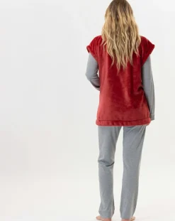 Le Chat Vestes, Blousons|Veste d'intérieur en peluche flanelle Essentiel tomette