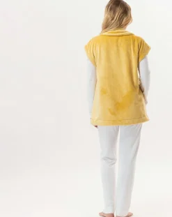 Le Chat Vestes, Blousons|Veste d'intérieur en peluche flanelle Essentiel pollen