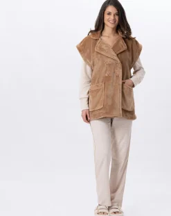 Le Chat Vestes, Blousons|Veste d'intérieur en peluche flanelle Essentiel dorée