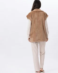 Le Chat Vestes, Blousons|Veste d'intérieur en peluche flanelle Essentiel dorée