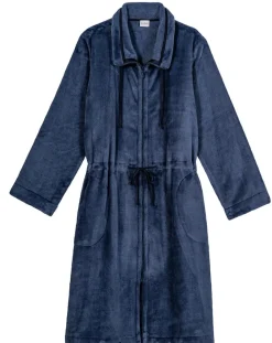 Le Chat Vestes, Blousons|Veste d'intérieur en peluche flanelle Essentiel prusse