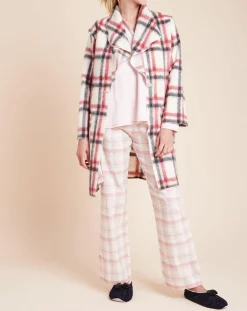 Le Chat Vestes, Blousons|Veste d'intérieur Essentiel à carreaux écru/rouge/noir