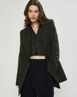 Nina ricci Vestes, Blousons|Veste Double Breasted kaki foncé