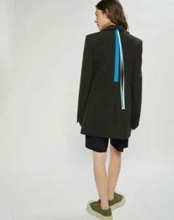 Nina ricci Vestes, Blousons|Veste Double Breasted kaki foncé