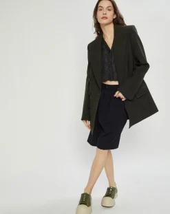 Nina ricci Vestes, Blousons|Veste Double Breasted kaki foncé