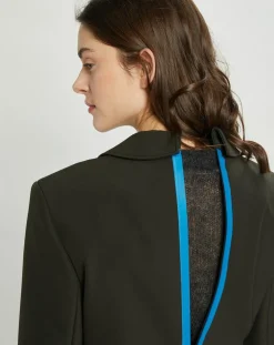 Nina ricci Vestes, Blousons|Veste Double Breasted kaki foncé