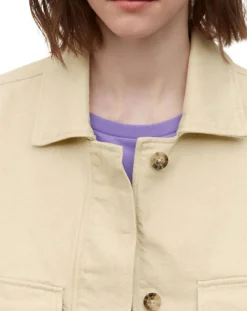 Marc O'Polo Vestes, Blousons|Veste en Coton & Lin Cop beige