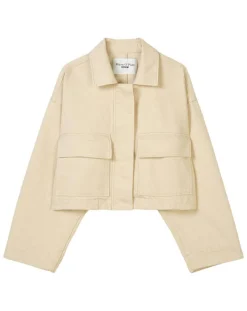 Marc O'Polo Vestes, Blousons|Veste en Coton & Lin Cop beige