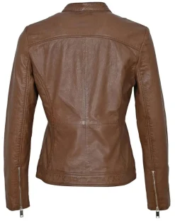 Chyston Vestes, Blousons|Veste en Cuir Calissy cognac