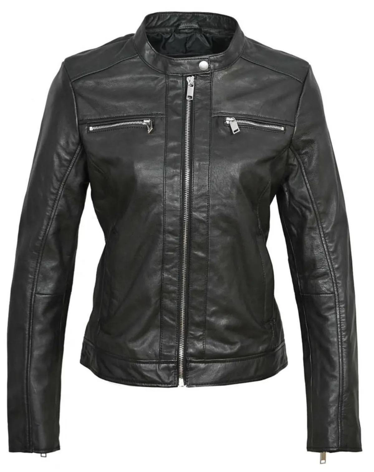 Chyston Vestes, Blousons|Veste en Cuir Calissy noire