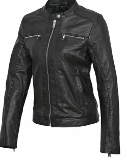 Chyston Vestes, Blousons|Veste en Cuir Calissy noire