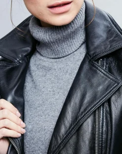 Chyston Vestes, Blousons|Veste en Cuir Carla noire