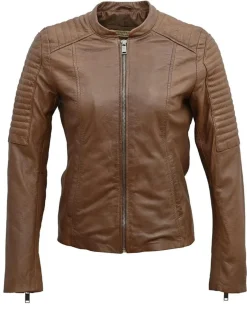 Chyston Vestes, Blousons|Veste en Cuir Cheyenne cognac
