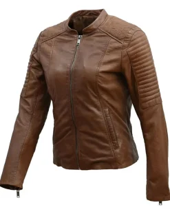 Chyston Vestes, Blousons|Veste en Cuir Cheyenne cognac