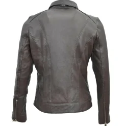 Blue Wellford Vestes, Blousons|Veste en Cuir Chloris marron