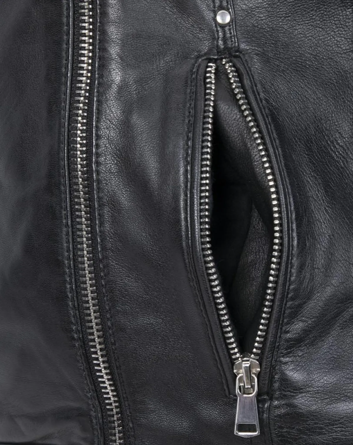 Chyston Vestes, Blousons|Veste en Cuir Cora noire