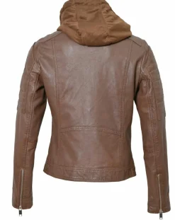 Chyston Vestes, Blousons|Veste en Cuir Coria cognac