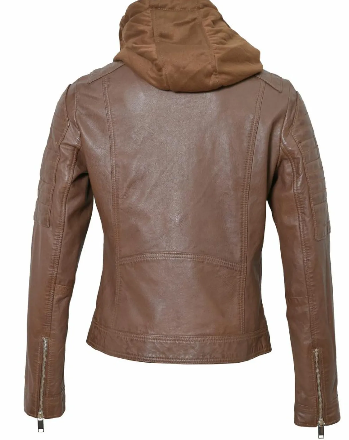 Chyston Vestes, Blousons|Veste en Cuir Coria cognac