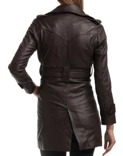 Chyston Vestes, Blousons|Veste en Cuir Elsa marron