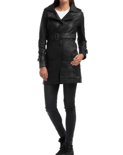Chyston Vestes, Blousons|Veste en Cuir Elsa noire