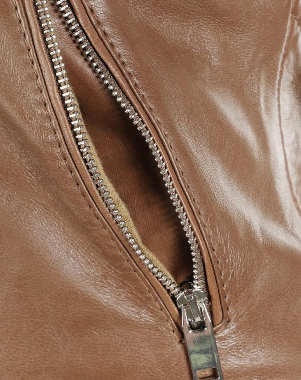 Chyston Vestes, Blousons|Veste en Cuir Hortence cognac