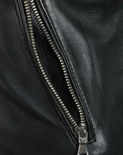 Chyston Vestes, Blousons|Veste en Cuir Hortence noire