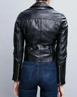 Chyston Vestes, Blousons|Veste en Cuir Ornella noire