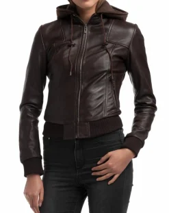 Chyston Vestes, Blousons|Veste en Cuir Roxane marron