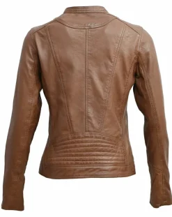 Chyston Vestes, Blousons|Veste en Cuir Tia cognac