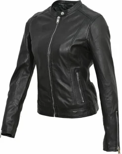 Chyston Vestes, Blousons|Veste en Cuir Tia noire